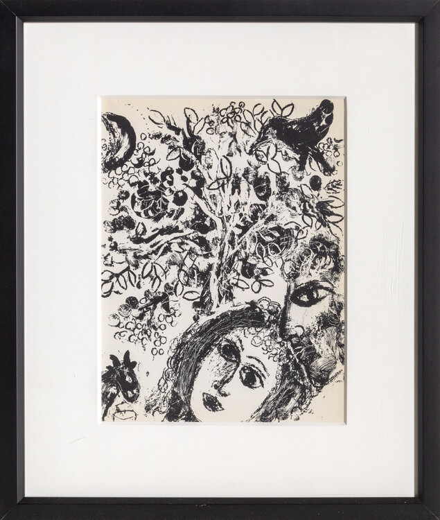 Couple in Front of a Tree Marc Chagall