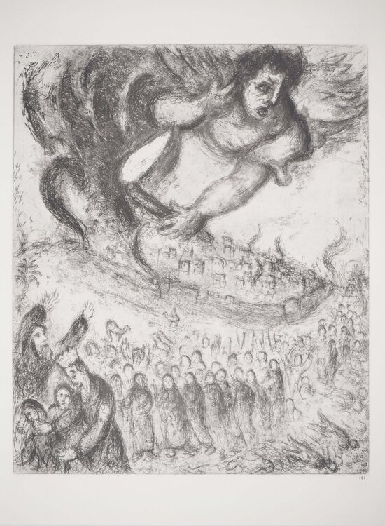 Prise de Jérusalem par Nabuchodonosor Marc Chagall