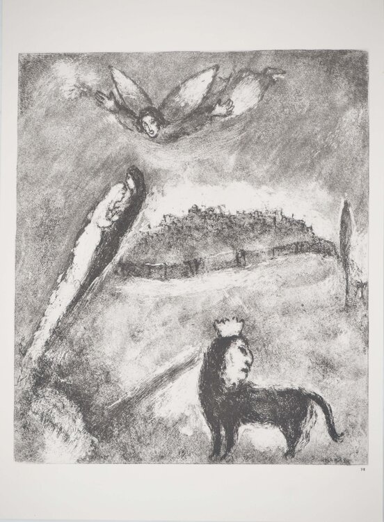 Jérusalem ayant retrouvé grâce devant Dieu Marc Chagall