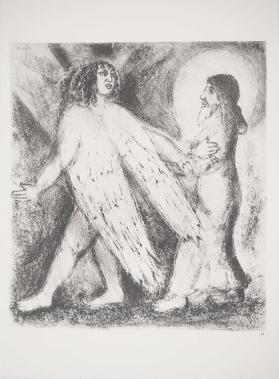 L'homme guidé par l'Eternel dans la voie droite Marc Chagall