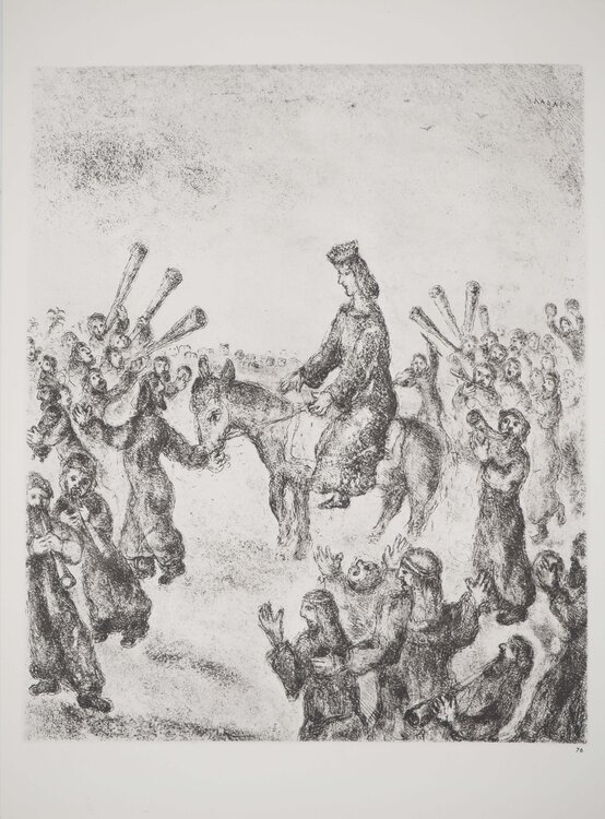 Salomon proclamé roi d'Israël Marc Chagall
