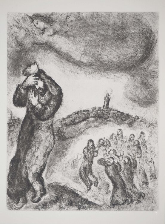 David chassé de Jérusalem par son fils Marc Chagall