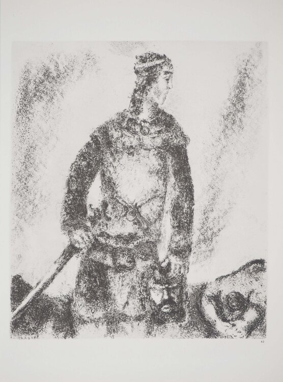 Victoire de David sur Goliath Marc Chagall