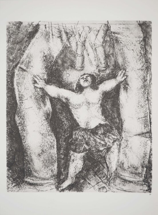 Samson use de sa force Marc Chagall
