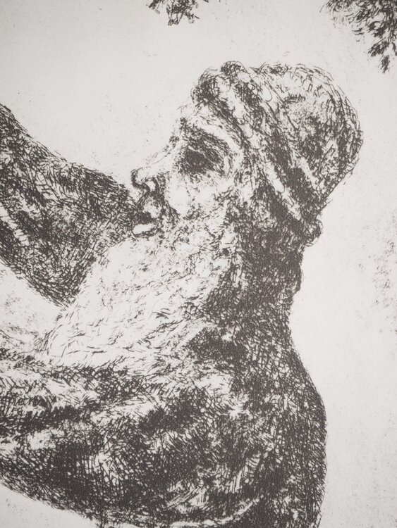 Josué prêche à son peuple Marc Chagall
