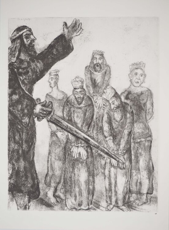 Josué et les cinq rois de Chanaan Marc Chagall