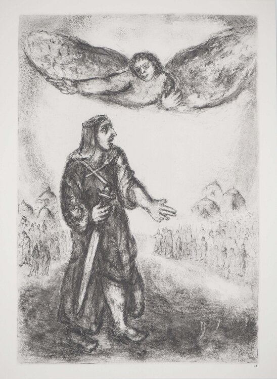 Josué écoute les ordres de Dieu Marc Chagall
