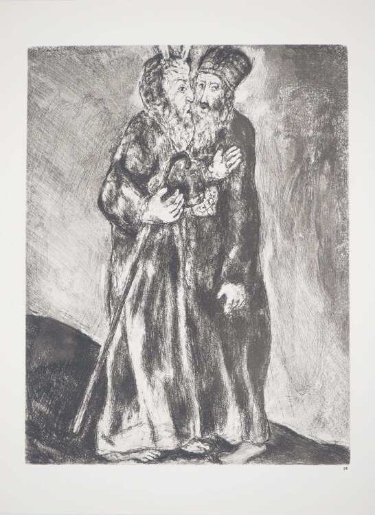 Moise rencontre son frère Aaron Marc Chagall
