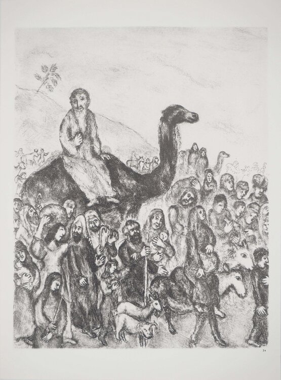 Jacob se rend en Egypte Marc Chagall