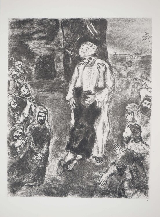 Joseph pardonne à ses frères Marc Chagall