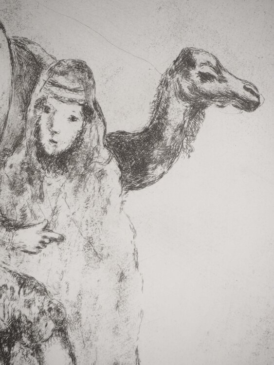 Rébecca donnant à boire au serviteur Marc Chagall