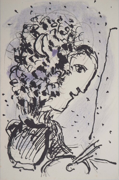 Artiste face au chevalet Marc Chagall