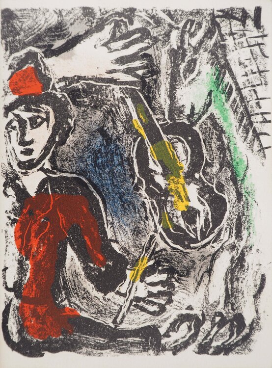 Le violoniste et la chèvre Marc Chagall