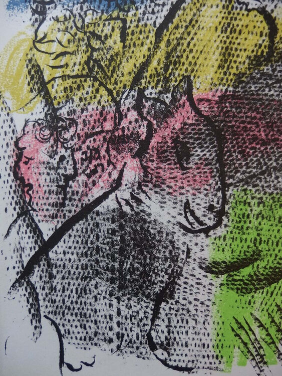 Couple à la chèvre, Marc Chagall