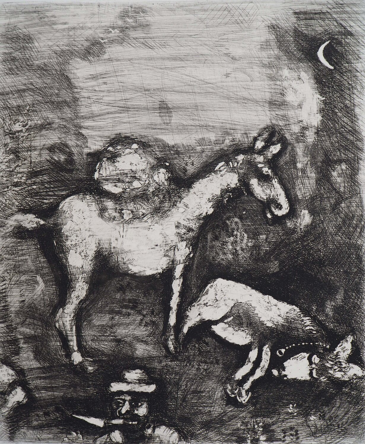 Les deux mulets Marc Chagall