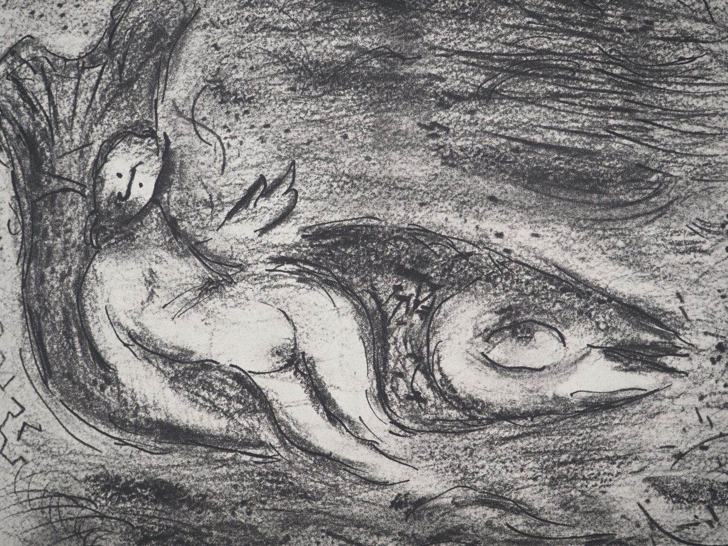 Jonas libéré de la baleine Marc Chagall