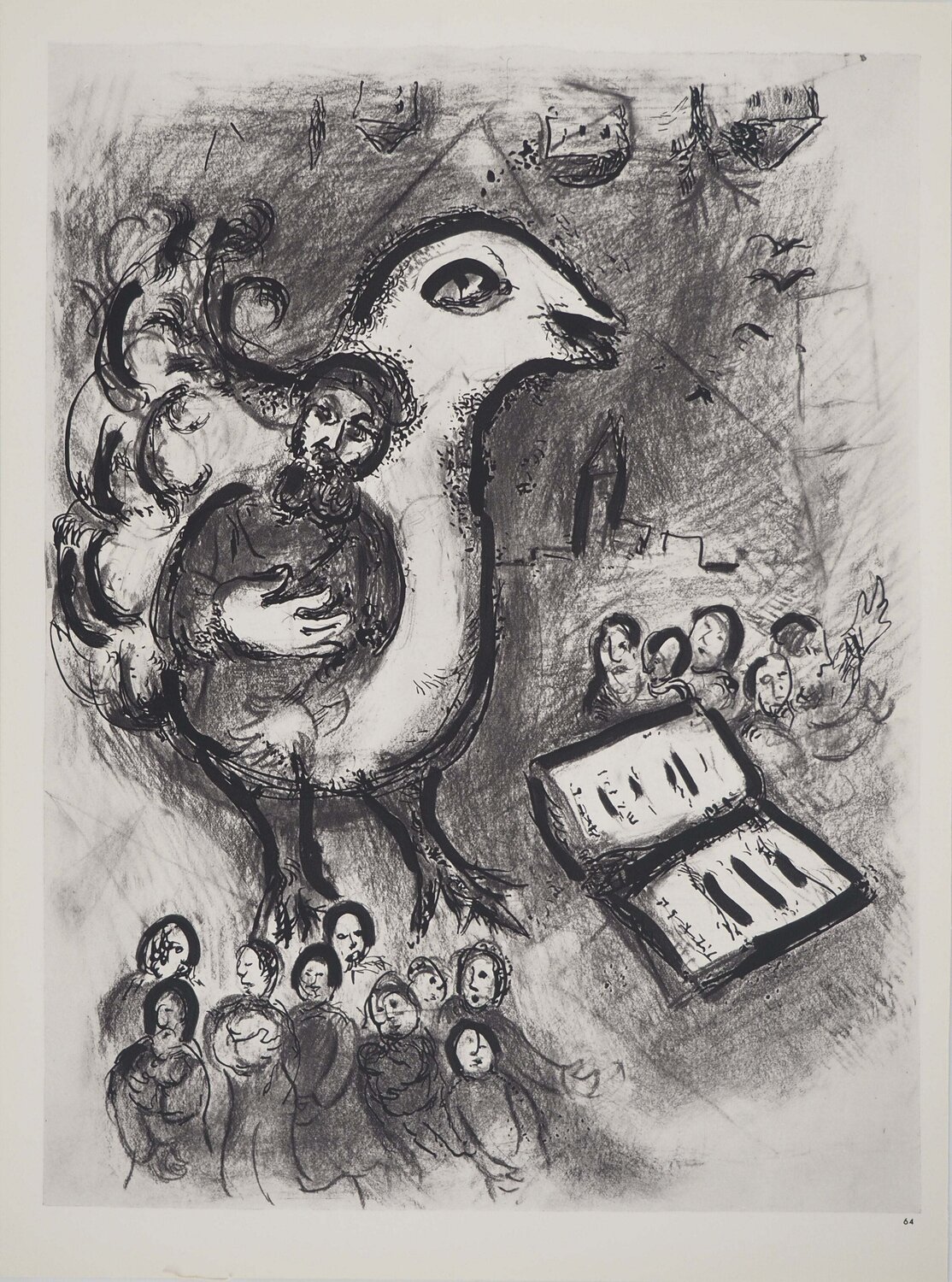 La Bible, Le discours du prophète, Héliogravure Marc Chagall Afdruk te koop