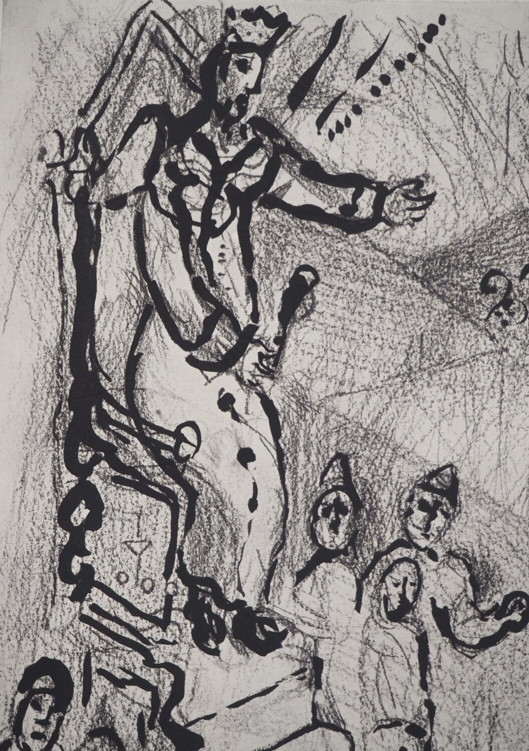 Le roi sur son trôn Marc Chagall