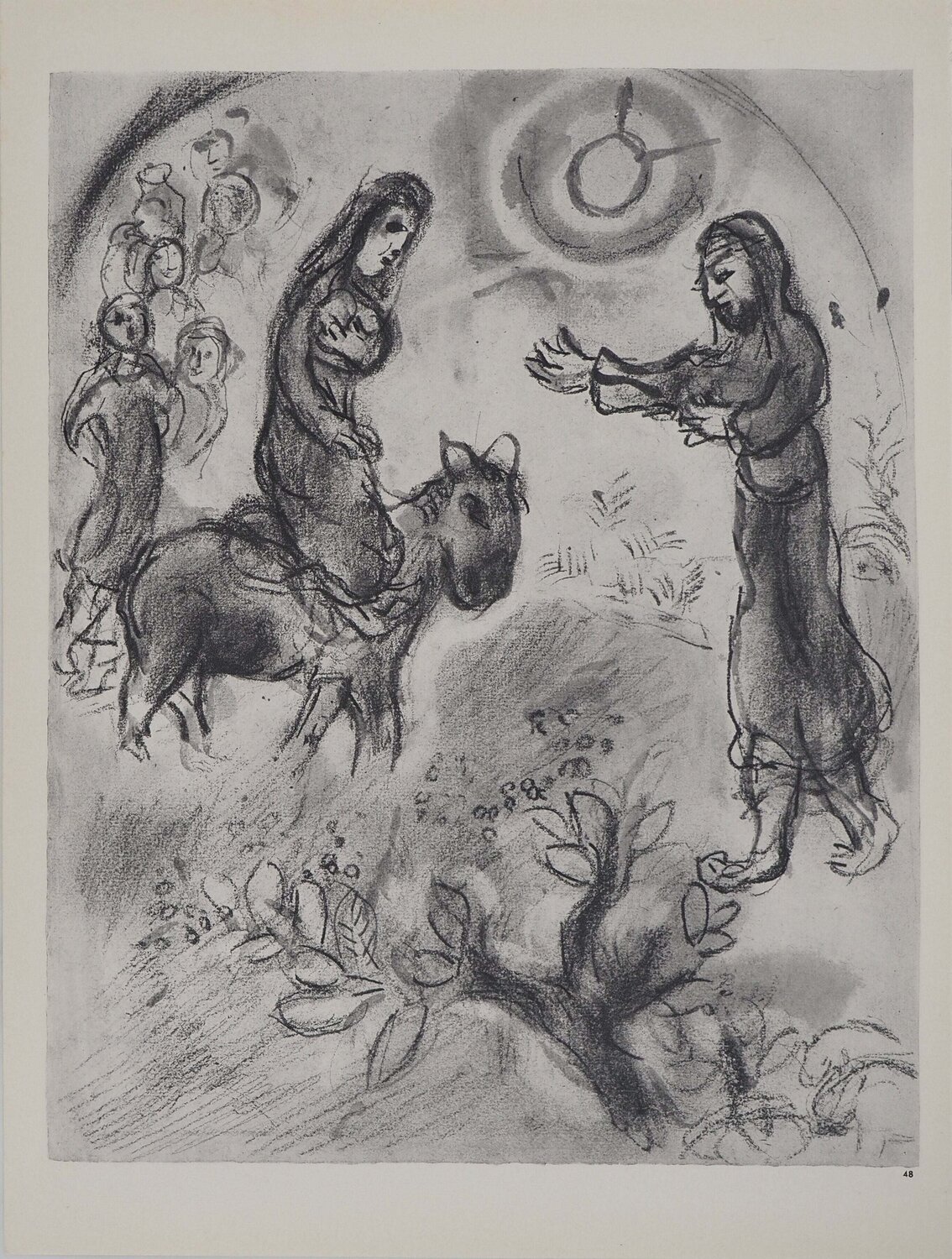 La Bible, David prenant pour femme Abigail, Héliogravure Marc Chagall Print for sale