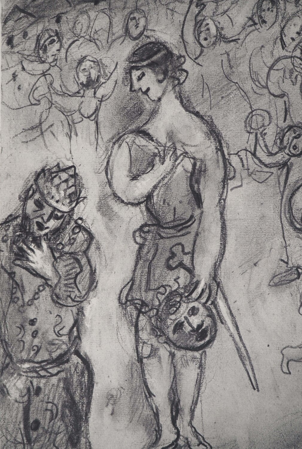 David avec la tête de Goliat Marc Chagall