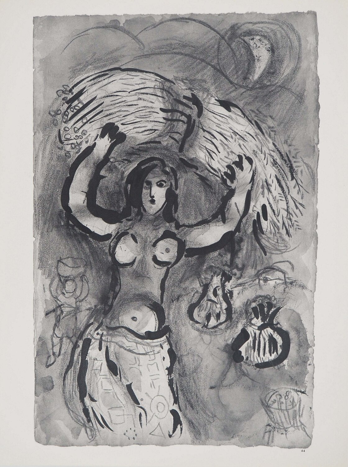 La Bible, Ruth au champs, Héliogravure Marc Chagall Édition à vendre