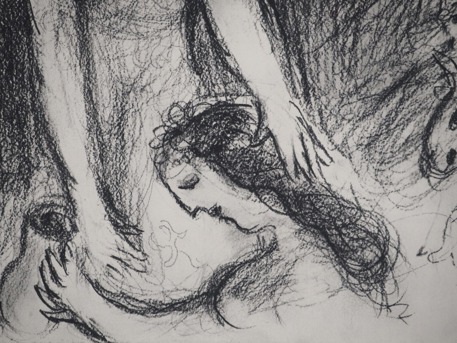 La jeune femme et sa servant Marc Chagall