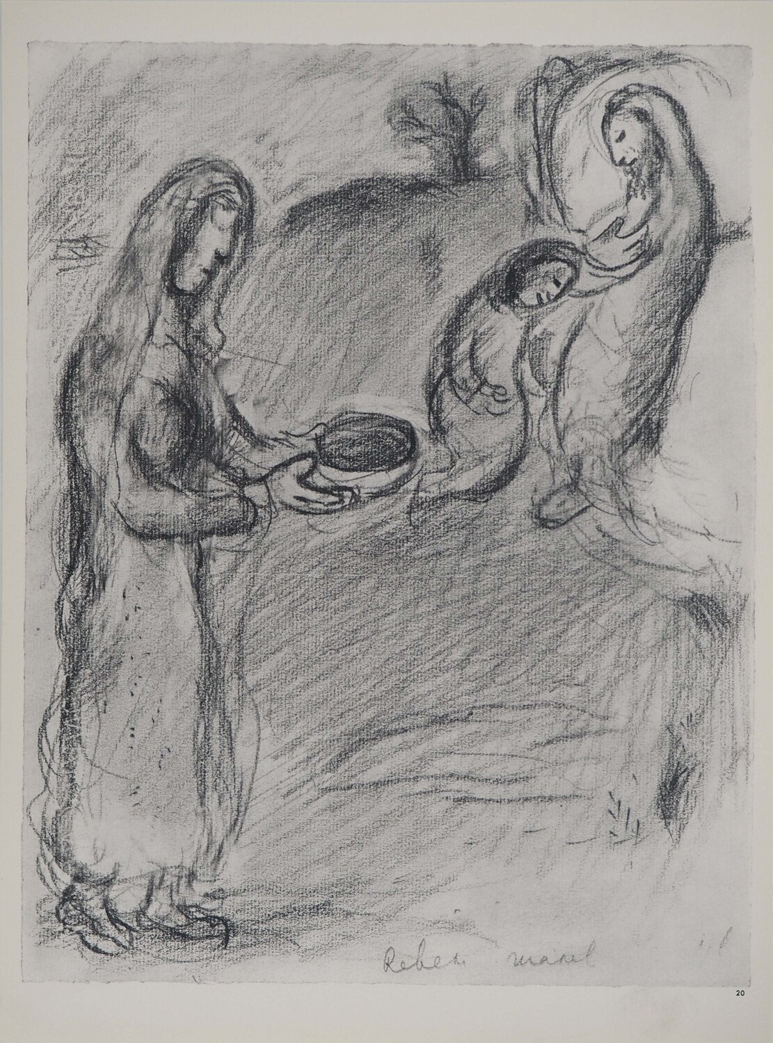 La Bible, Le baptême de Jacob, Héliogravure Marc Chagall Druck zu verkaufen