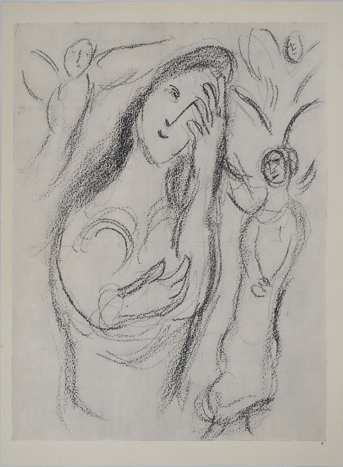 La Bible, Sara et les anges, Héliogravure Marc Chagall Édition à vendre