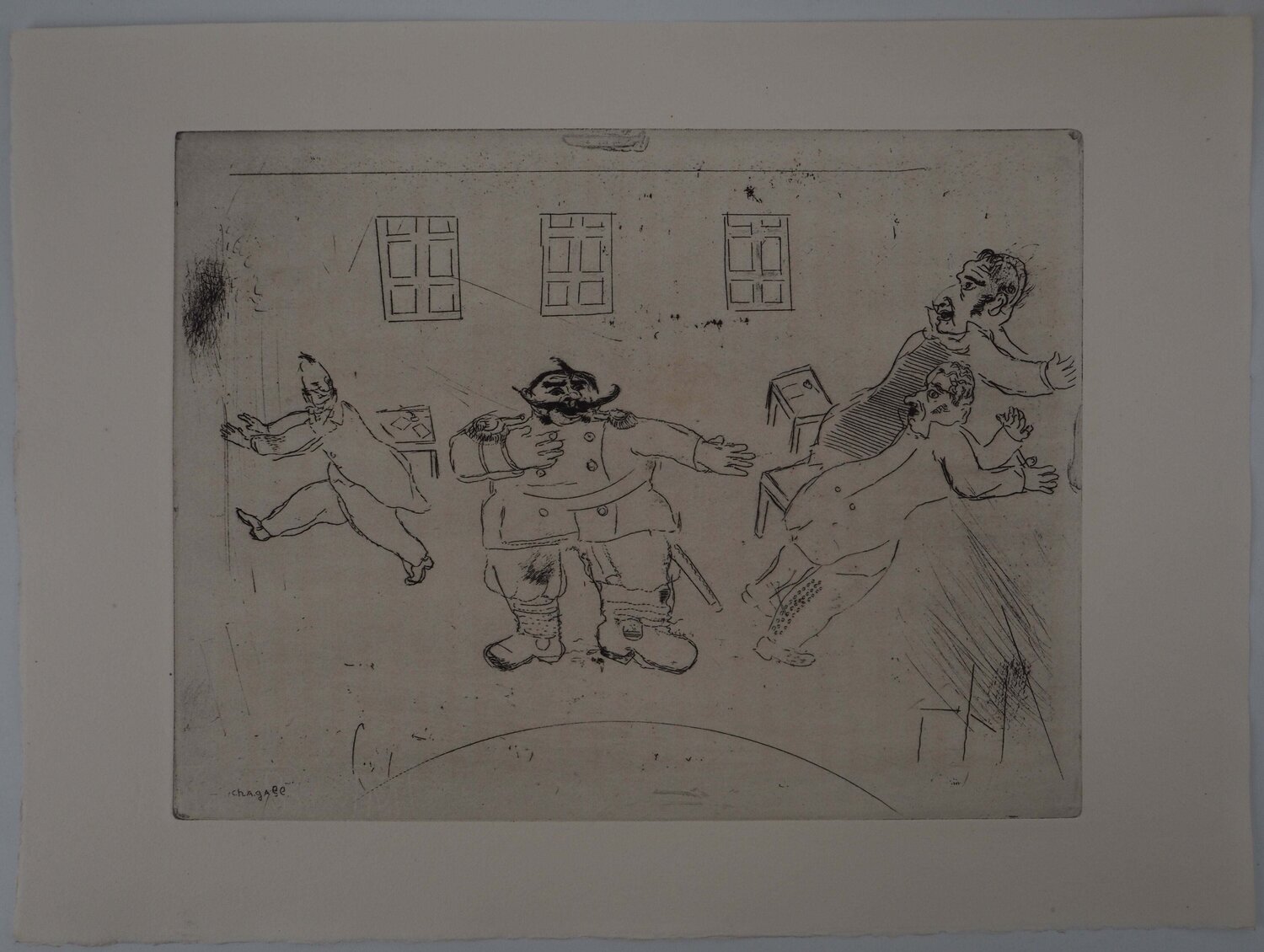 La présentation du nouveau chef, Gravure originale signée Marc Chagall Stampa in vendita