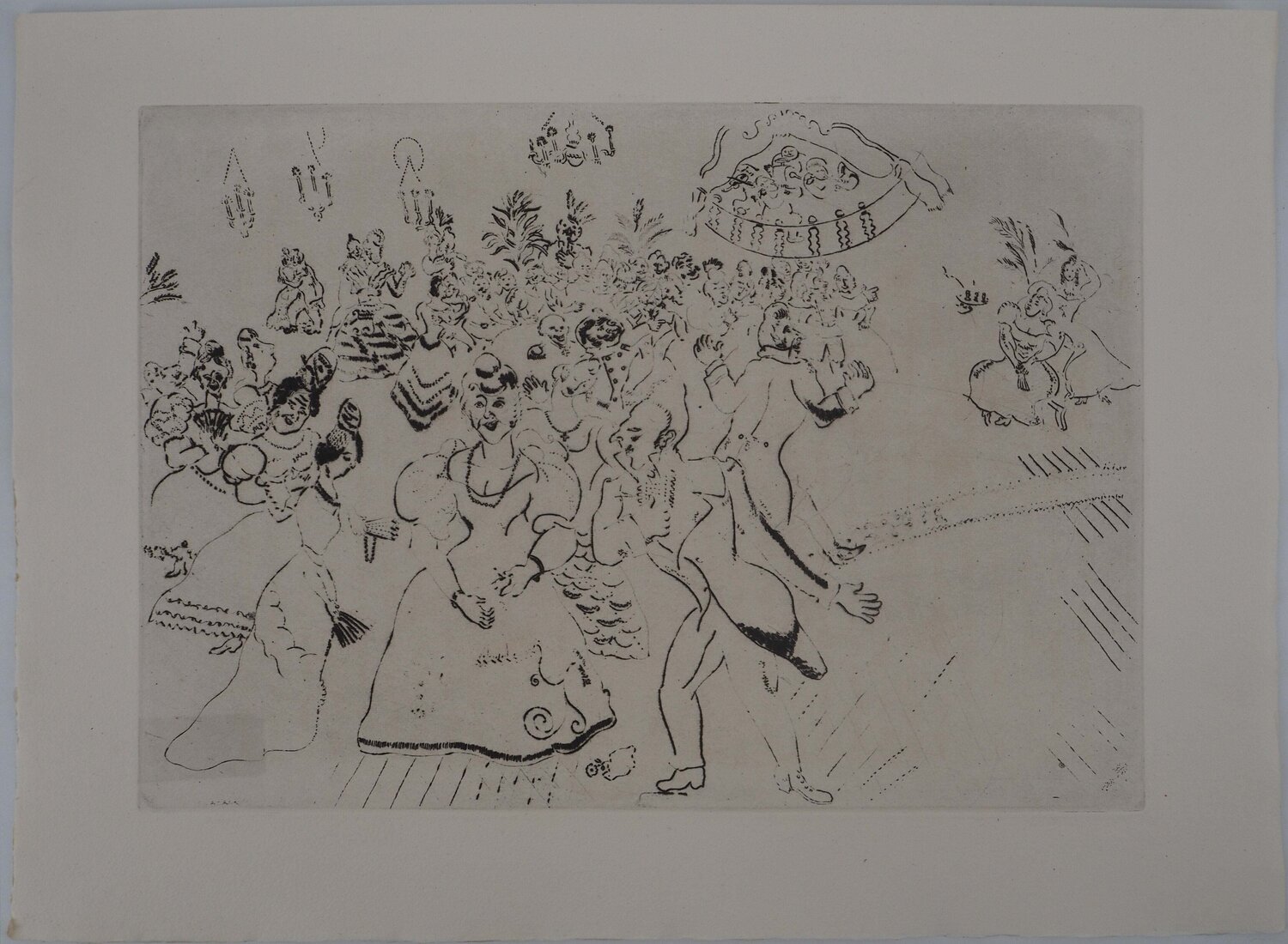 Bal chez le gouverneur Marc Chagall Afdruk te koop