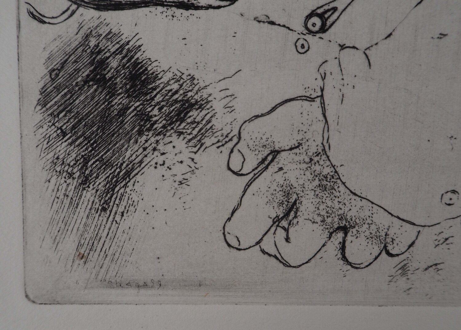 Deux amis en discussion ( Tchitchikov et Sobakevitch discutant affaires) Marc Chagall Druck zu verkaufen