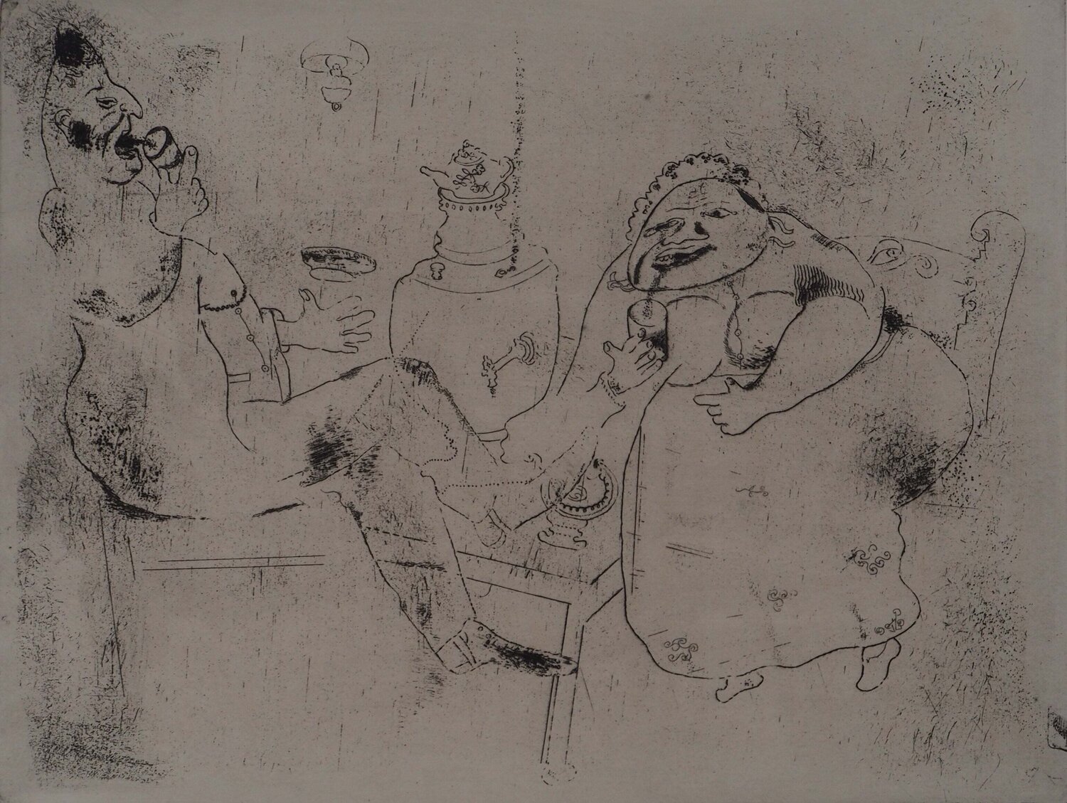 Le thé du matin Marc Chagall