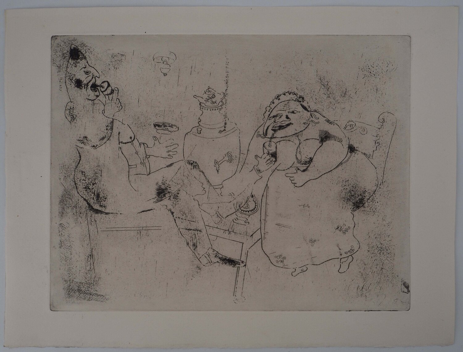 Le thé du matin Marc Chagall Édition à vendre
