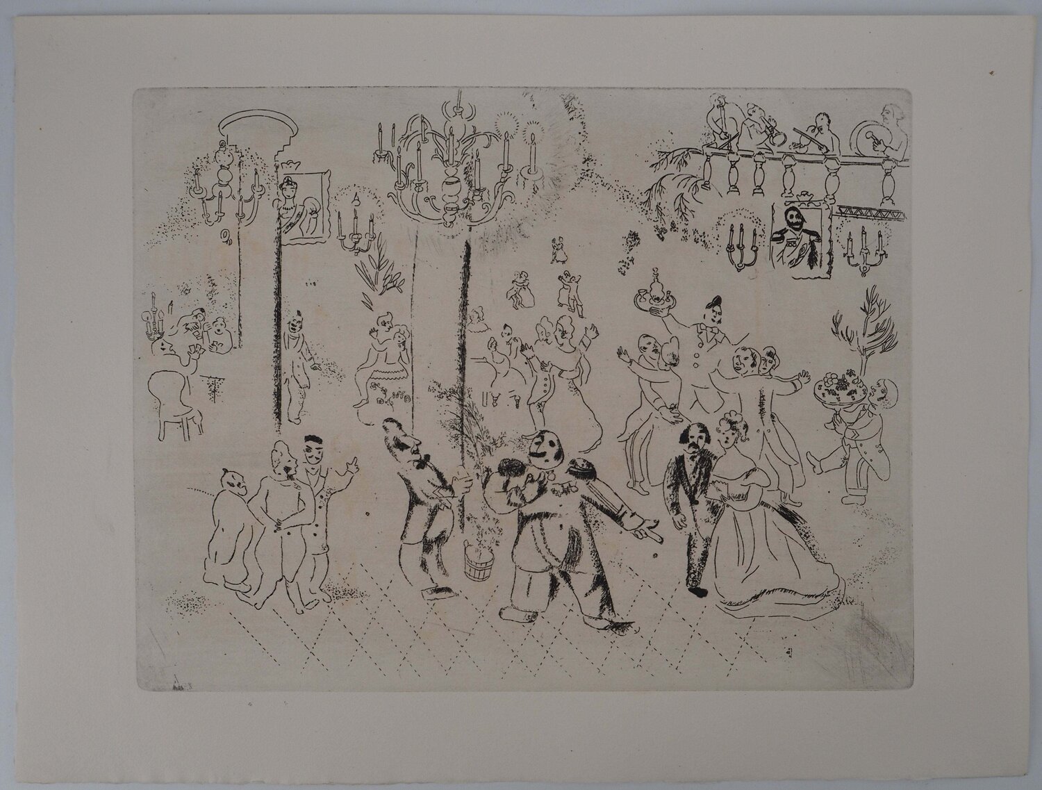 La soirée chez le gouverneur Marc Chagall Druck zu verkaufen
