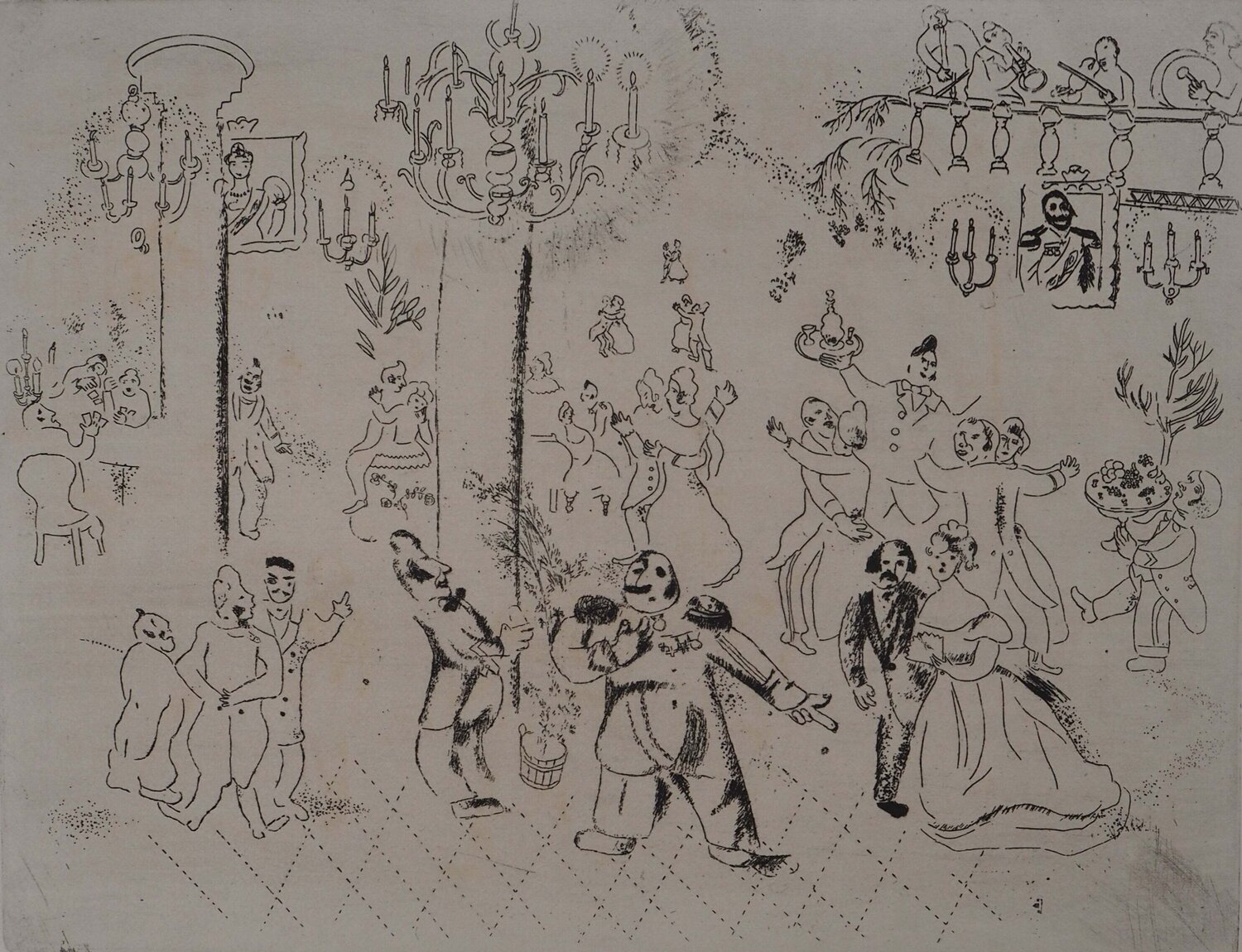 La soirée chez le gouverneur Marc Chagall