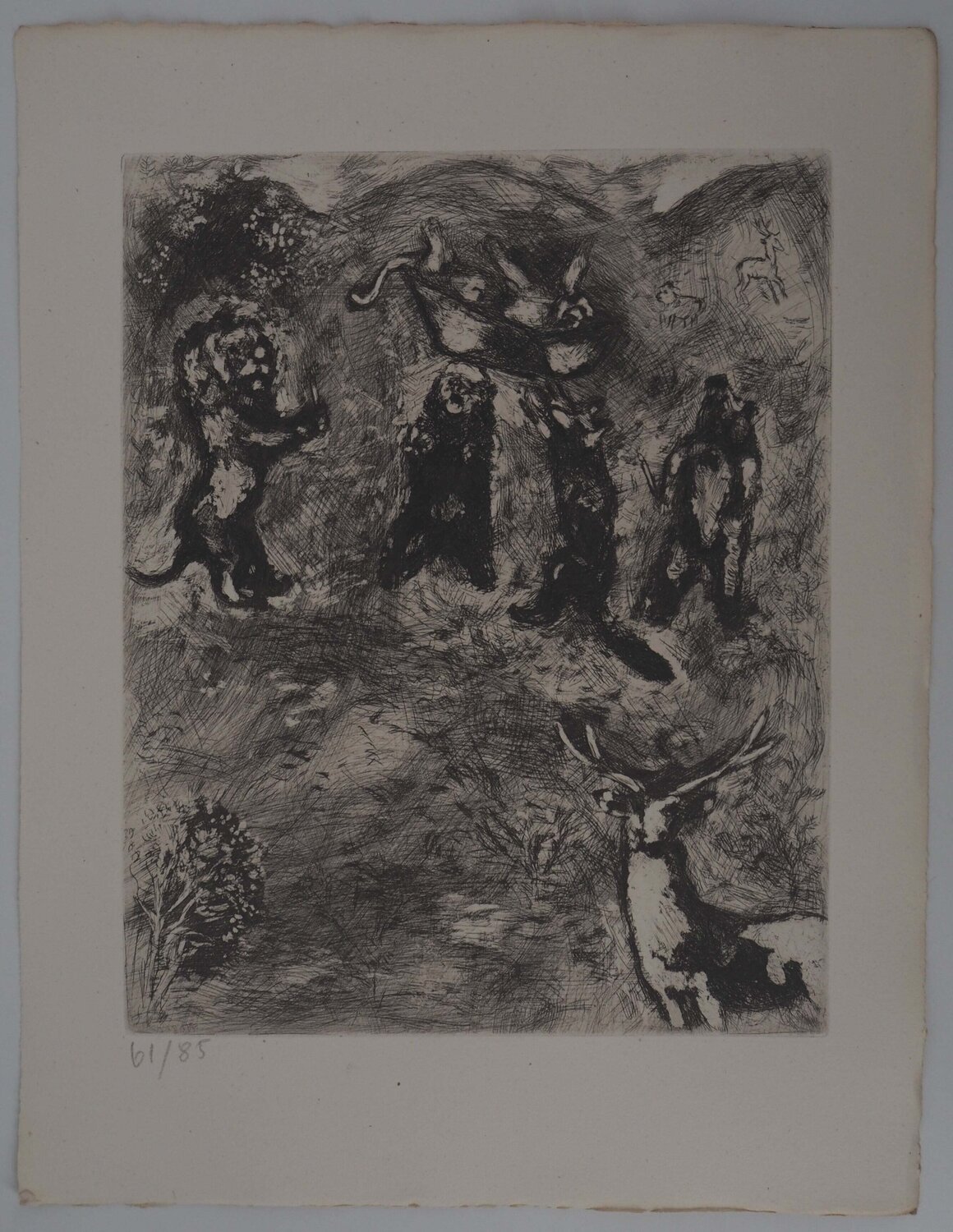 Les obsèques de la lionne Marc Chagall Édition à vendre