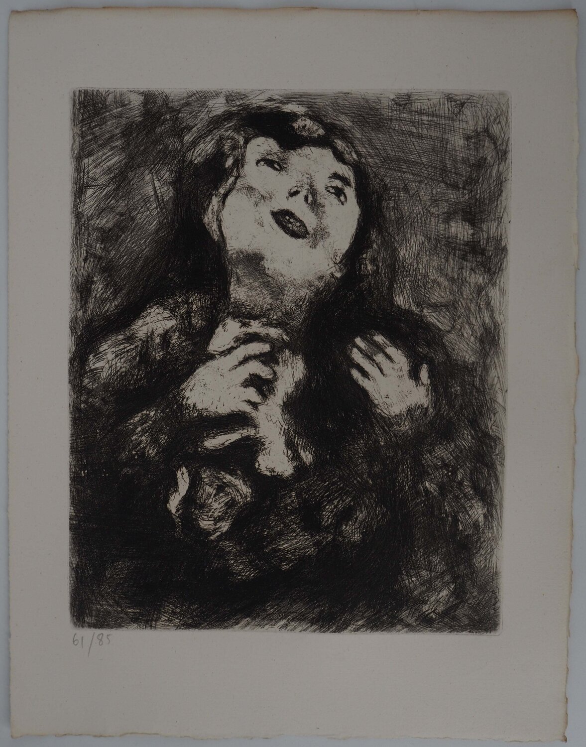 Le désespoir, Gravure originale signée Marc Chagall Impresión en venta