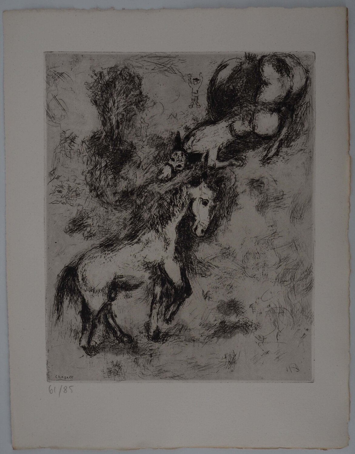 Le cheval et l'âne Marc Chagall Afdruk te koop