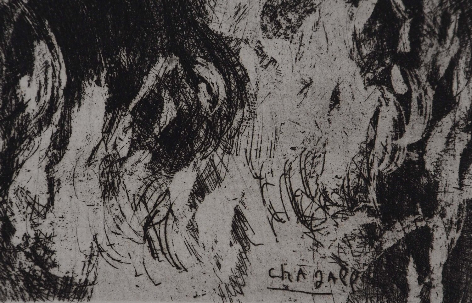 Les renards (Le renard ayant la queue coupée) Marc Chagall