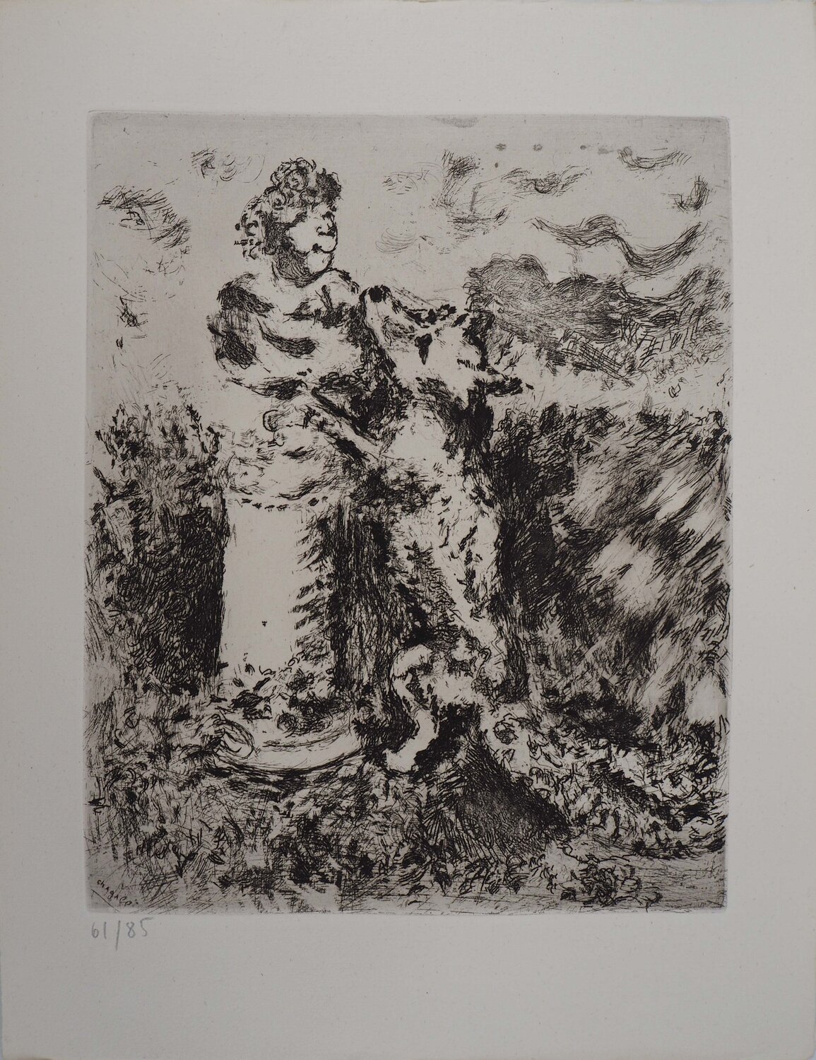 Le renard et le buste Marc Chagall Impresión en venta