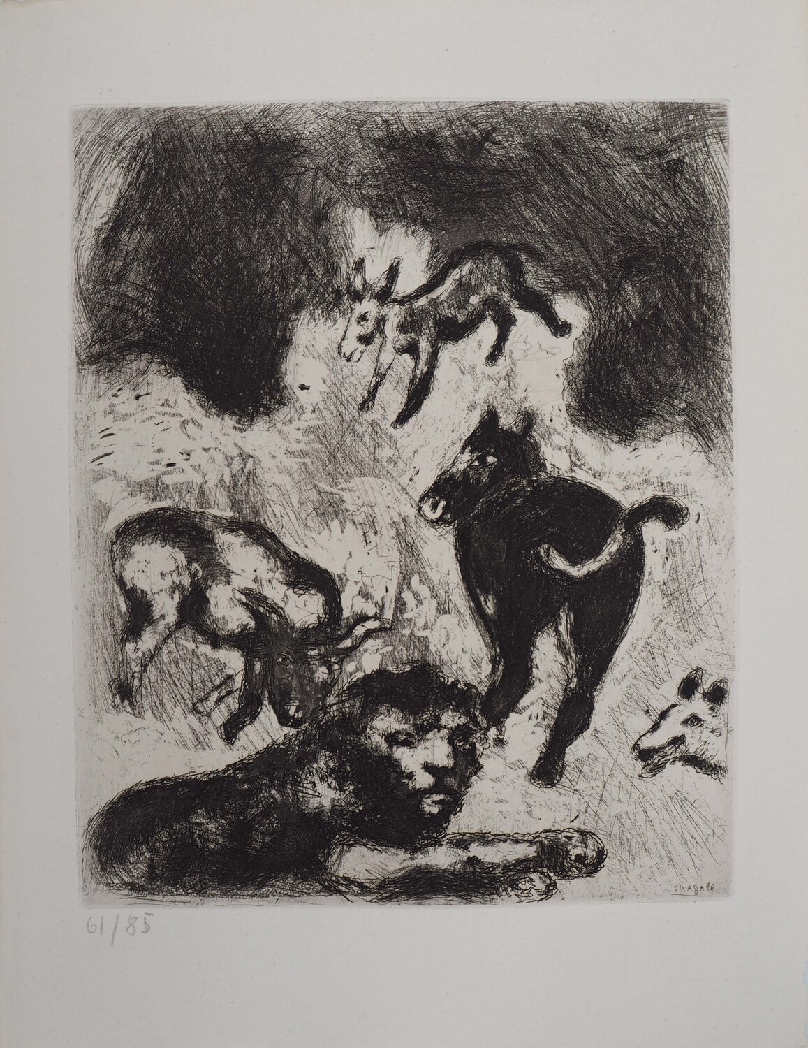 Le vieux lion Marc Chagall Édition à vendre