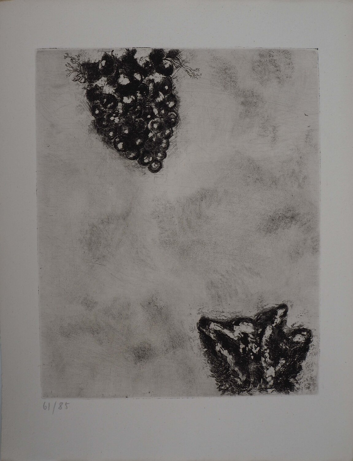 Le renard et les raisins Marc Chagall Print for sale
