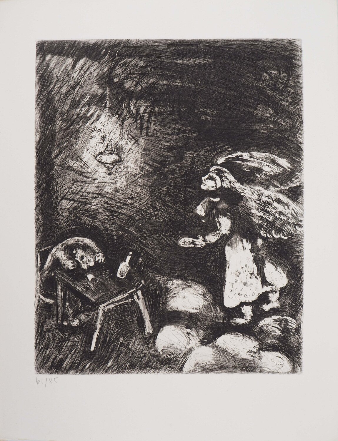 L'ivrogne et sa femme Marc Chagall Druck zu verkaufen