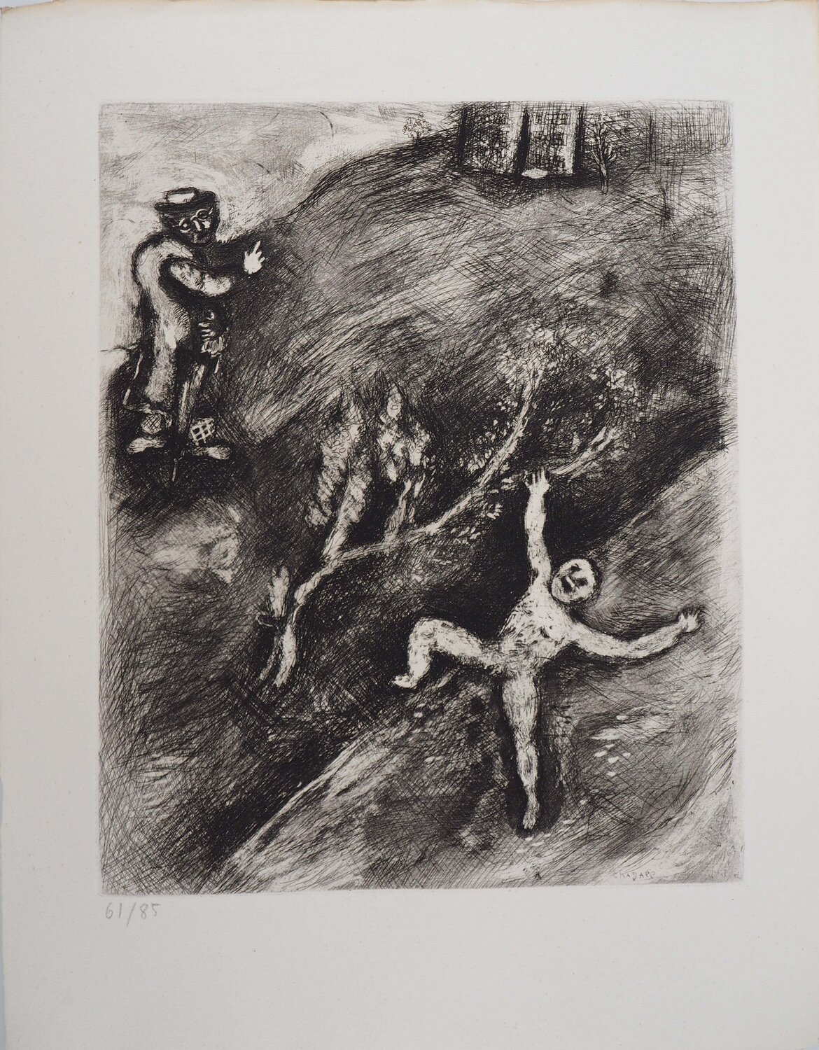 L'enfant et le maitre d'école Marc Chagall Impresión en venta