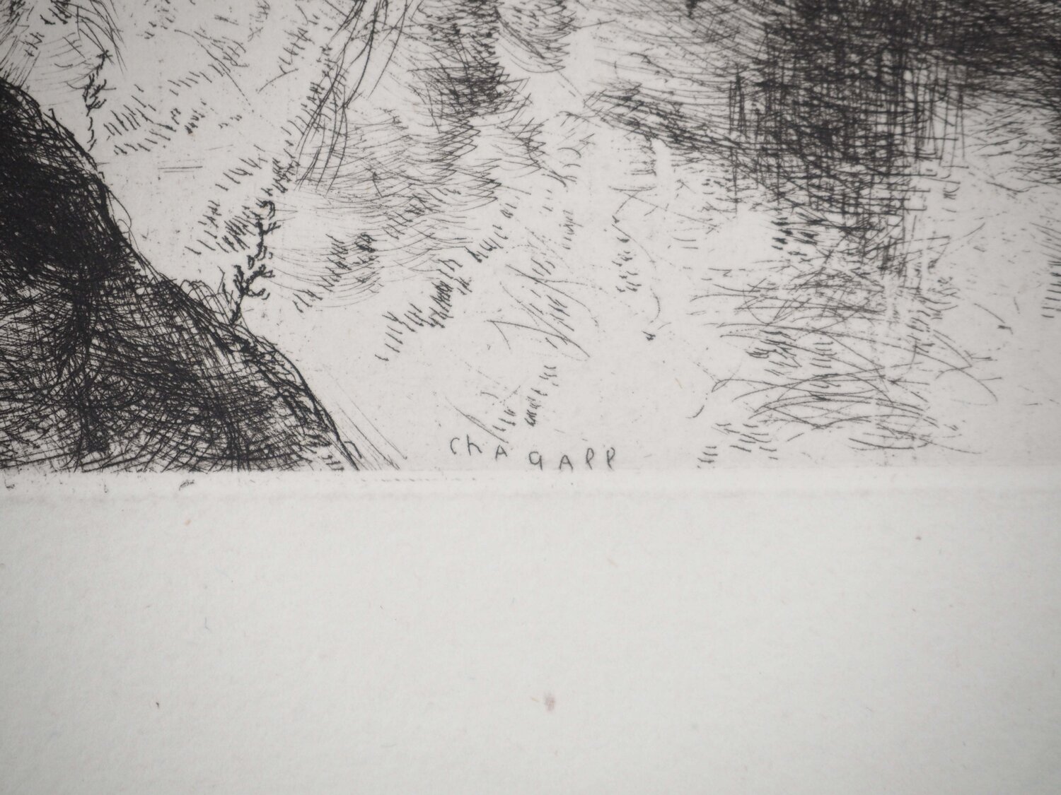 Moïse fait jaillir l'eau du rocher, c Marc Chagall