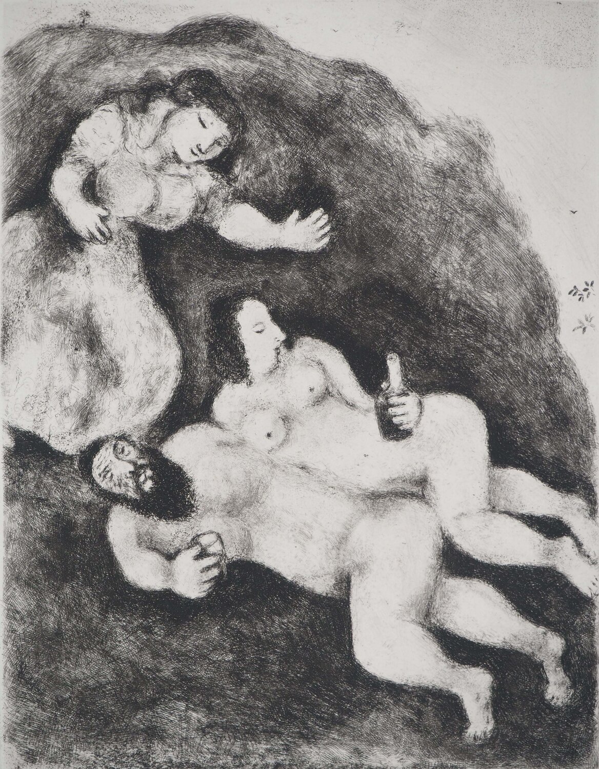 Loth et ses filles, c Marc Chagall
