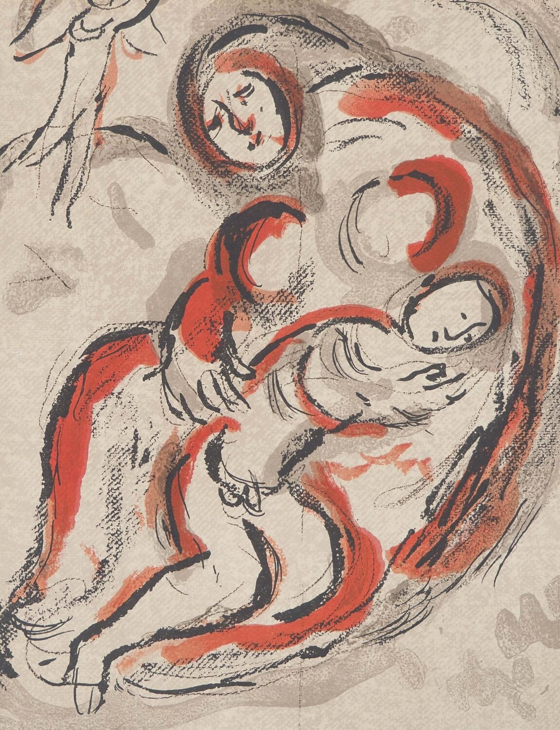 La Bible : Agar en mère protectrice Marc Chagall