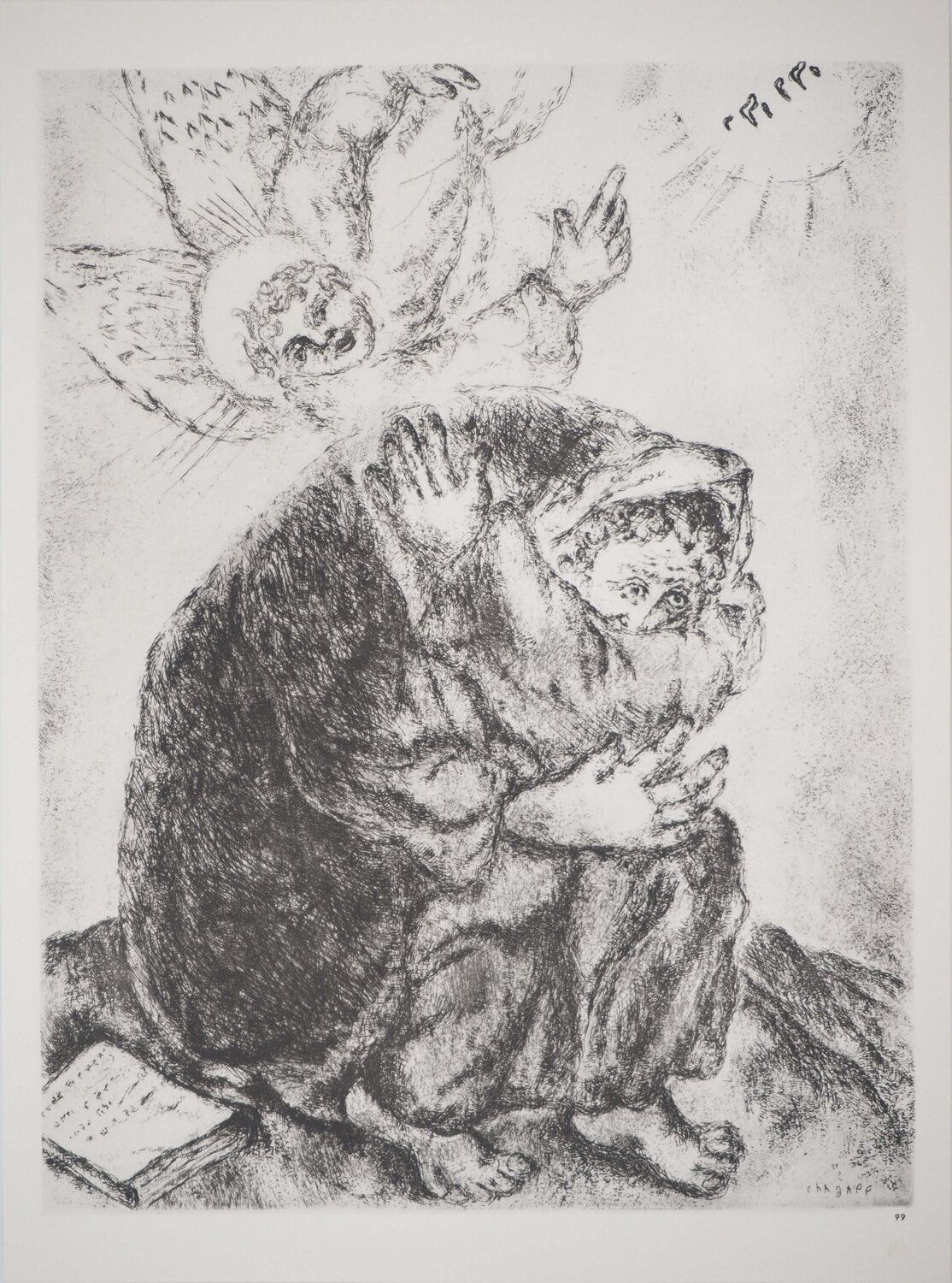 Isaïe sous inspiration divine Marc Chagall Impresión en venta