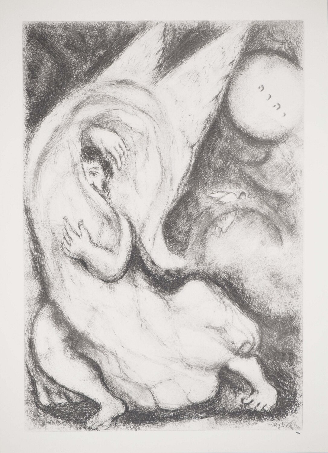 Le pardon de Dieu annoncé à Jérusalem Marc Chagall Stampa in vendita