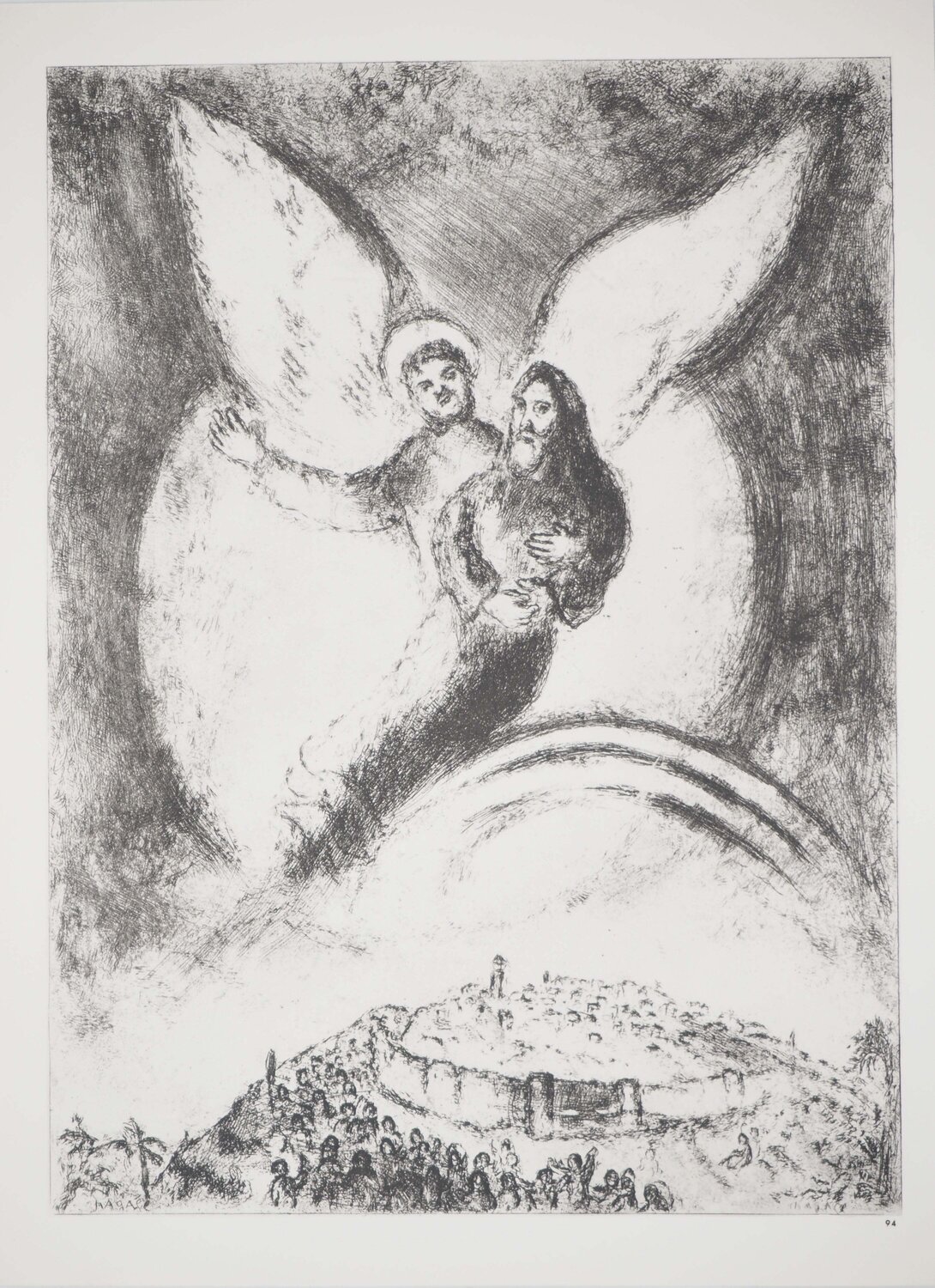 Jérusalem affranchie de Babylone Marc Chagall Impresión en venta